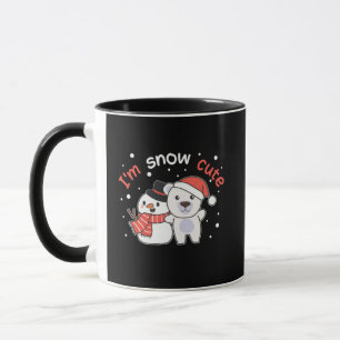Taza Oso Polar Soy Nieve Cute Snowman Nieve Pun