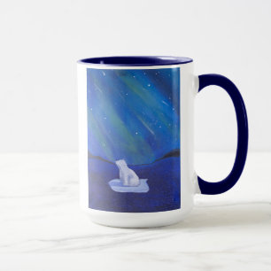 Taza Oso Polar y Luces del Norte