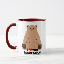 Taza Oso Valentine Mug - Te Amo Mucho Regalo