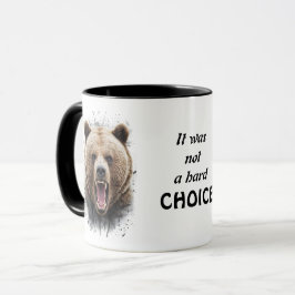 Taza Oso y cita "No fue una elección difícil"