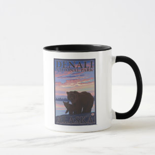 Taza Oso y Cub - parque nacional de Denali, Alaska