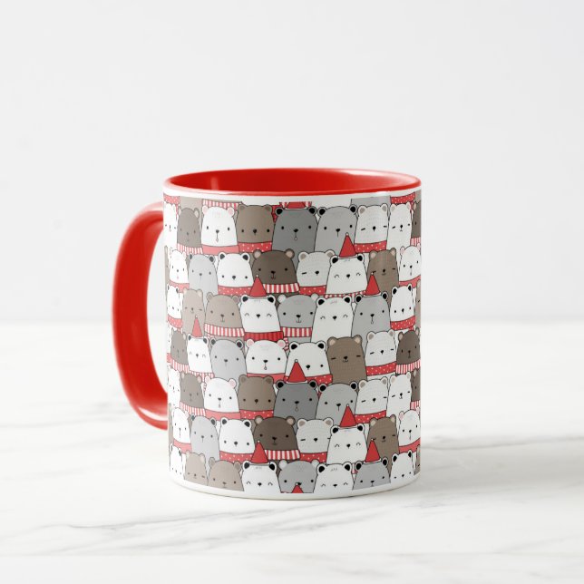 Taza Osos de Navidades pequeños (Anverso izquierdo)
