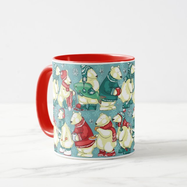 Taza Osos Polares Adorables (Anverso izquierdo)