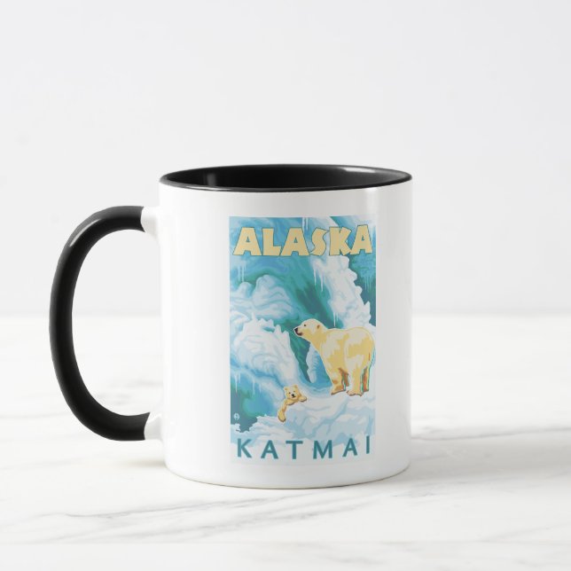 Taza Osos y pieles polares - Katmai, Alaska (Izquierda)
