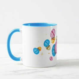 Taza Ostereier und Gänseblümchen