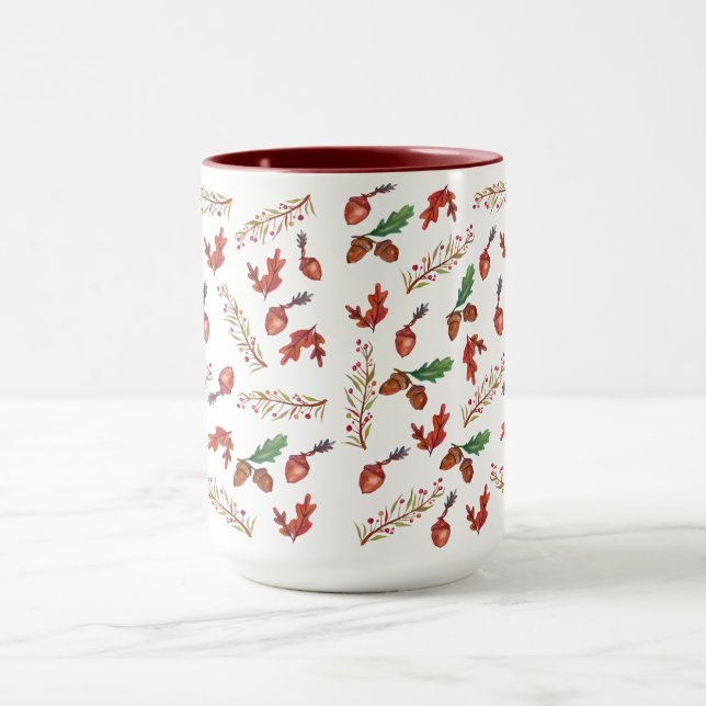 Taza Otoño Arte Botánico, Acorns Mug (Centro)
