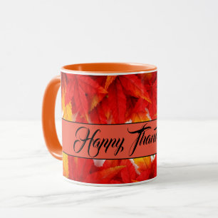 Taza Otoño deja café clásico Mug