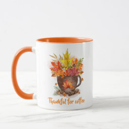 Taza Otoño/Día de Acción de Gracias para los amantes de