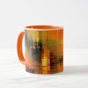 Taza Otoño en lo abstracto