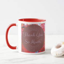 Taza Otoño Muchas hojas rojas