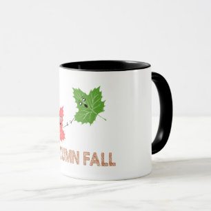 Taza Otoño otoño Funny Diseño Personalizado de Chiste d