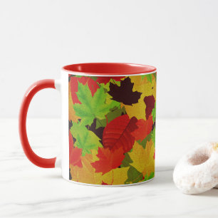 Taza Otoño Sale de un brillante patrón colorido