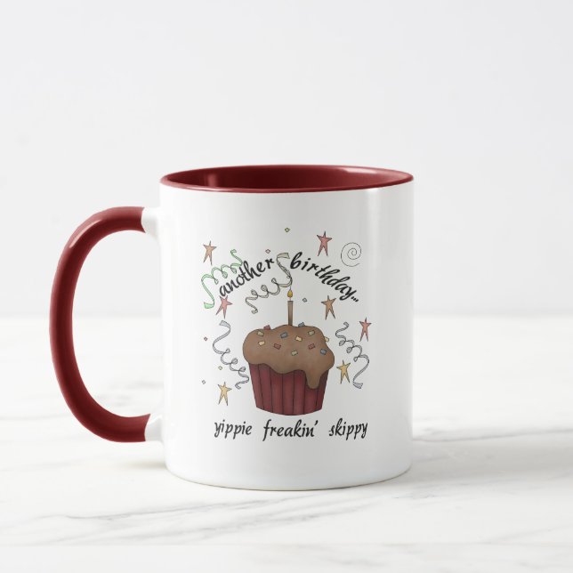 Taza Otro cumpleaños, Yippie Freakin' Skippy Mug (Izquierda)