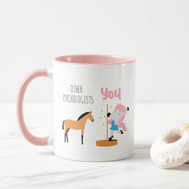 Taza Otros psicólogos contra la psicología rosa (Con donut)
