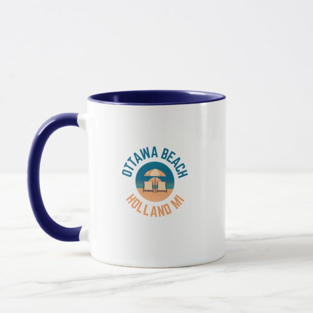 Taza Ottawa Beach Holland Michigan Mug (Izquierda)