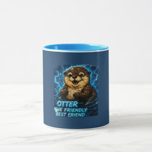 Taza Otter el Mejor Amigo Amigable