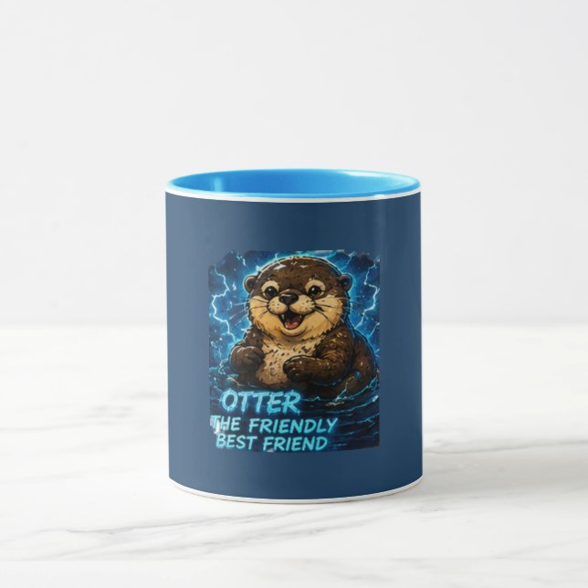 Taza Otter el Mejor Amigo Amigable (Centro)