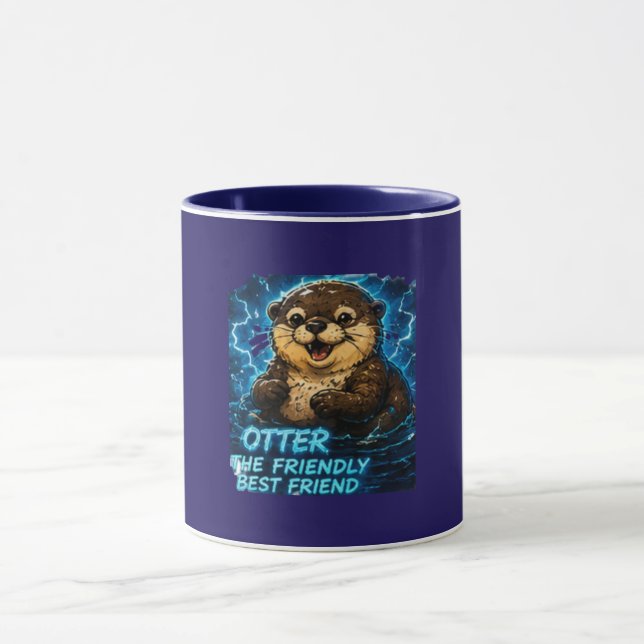 Taza Otter el Mejor Amigo Amigable (Centro)