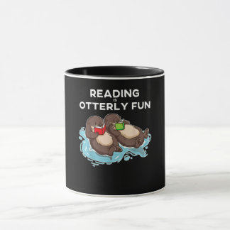 Taza Otter Gift | Gusano de libros de Otter marino leye