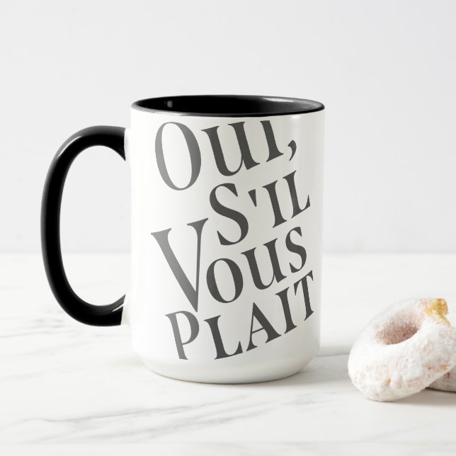Taza Oui, s'il vous plait (Con donut)
