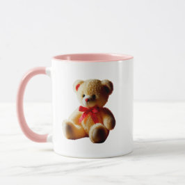 Taza Ourson en peluche sagement assis.
