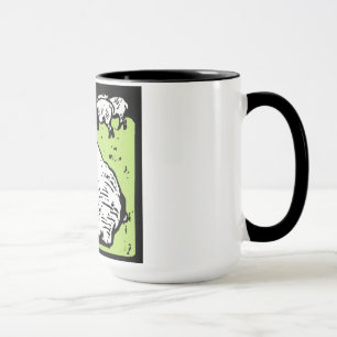 Taza Oveja De Woodcut Victoriana En Mug