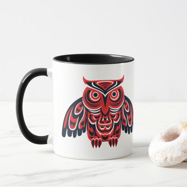 Taza Oveja nativa Haida Tlingit (Con donut)