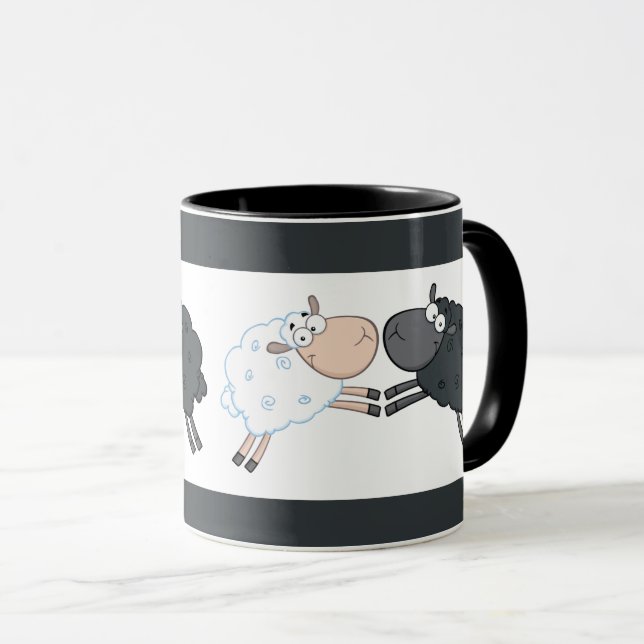 Taza Ovejas blancas negras (Anverso derecho)