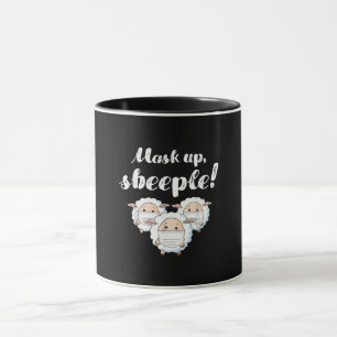 Taza Ovejas con máscara Los amantes de los animales: