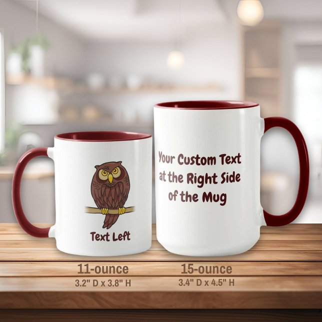 Taza Owl Personalizado Mug (Subido por el creador)
