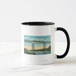 Taza OWR y río de SceneSnake del puente de N,