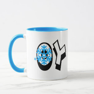 Taza Oy Joy Snowflake Chrismukkah Mug
