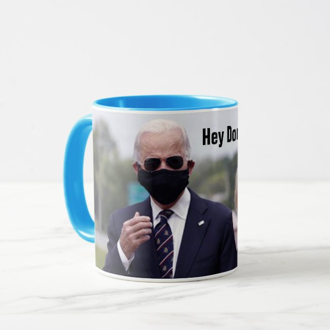Taza Oye Donald, estás despedido de J&J 11oz (Anverso izquierdo)