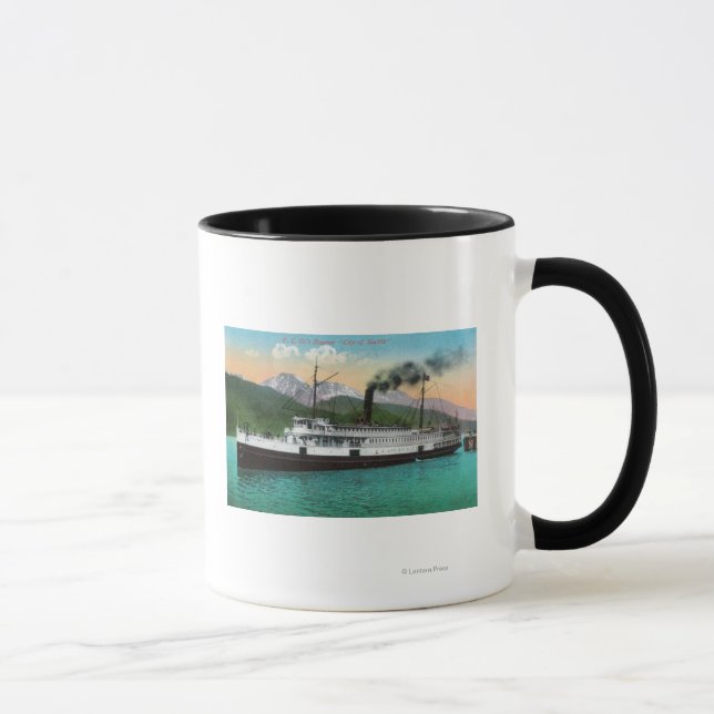 Taza P. C. Steamer "Ciudad de Seattle" (Derecha)