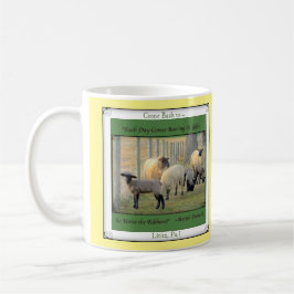 Taza PA de Lititz. ¡Vuelto! ¡Ovejas lindas! Proverbio