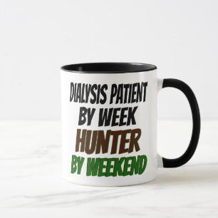 Taza Paciente en diálisis ama la caza