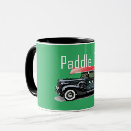 Taza Paddle On Classic Car Design - Combo Mug