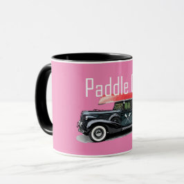 Taza Paddle On Classic Car Design - Combo Mug