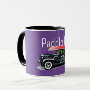 Taza Paddle On Classic Car Design - Combo Mug