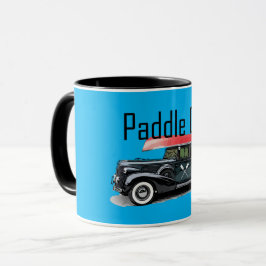 Taza Paddle On Classic Car Design - Combo Mug