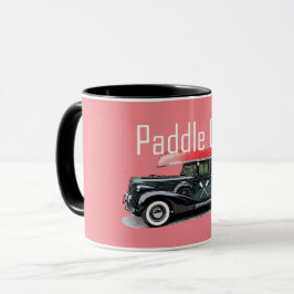 Taza Paddle On Classic Car Design - Combo Mug