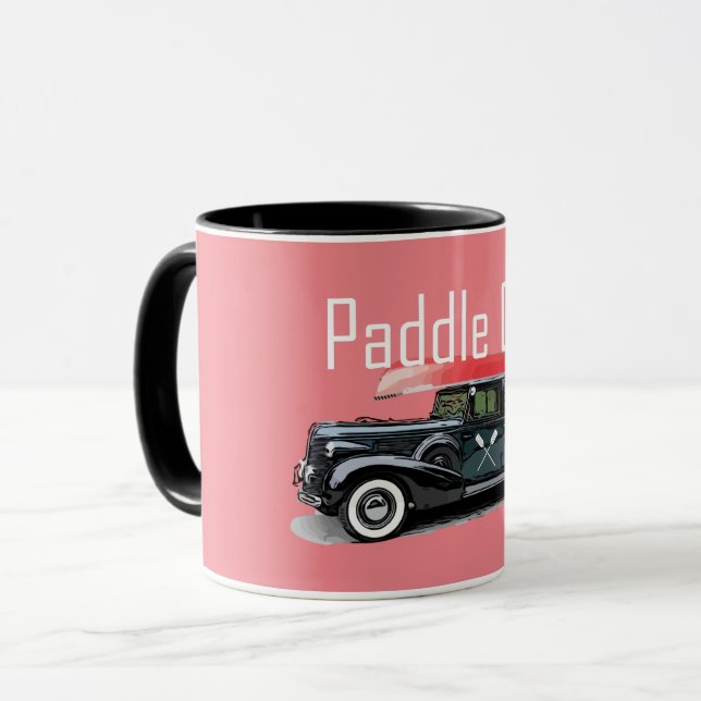 Taza Paddle On Classic Car Design - Combo Mug (Anverso izquierdo)