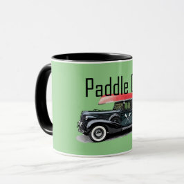 Taza Paddle On Classic Car Design - Combo Mug