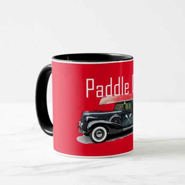 Taza Paddle On Classic Car Design - Combo Mug (Anverso izquierdo)