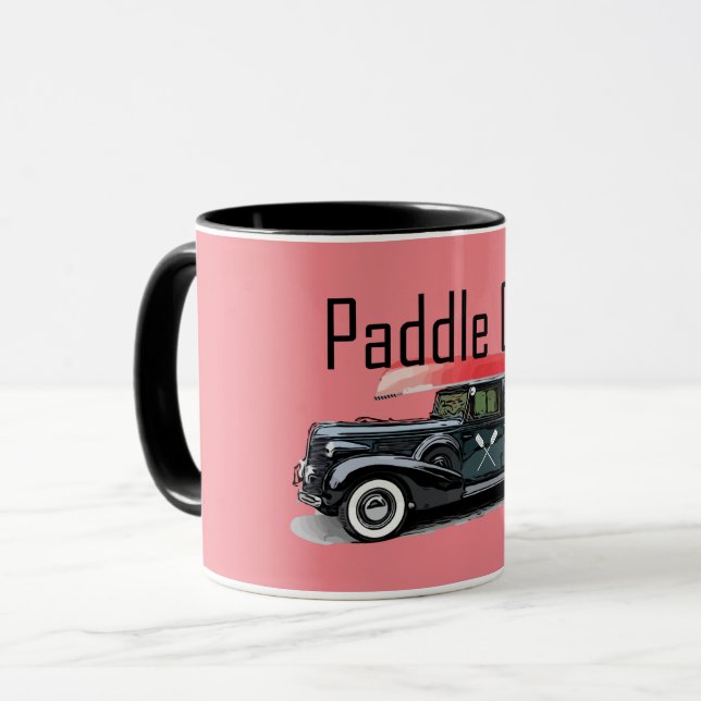 Taza Paddle On Classic Car Design - Combo Mug (Anverso izquierdo)
