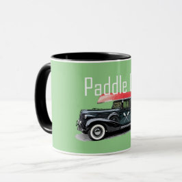 Taza Paddle On Classic Car Design - Combo Mug