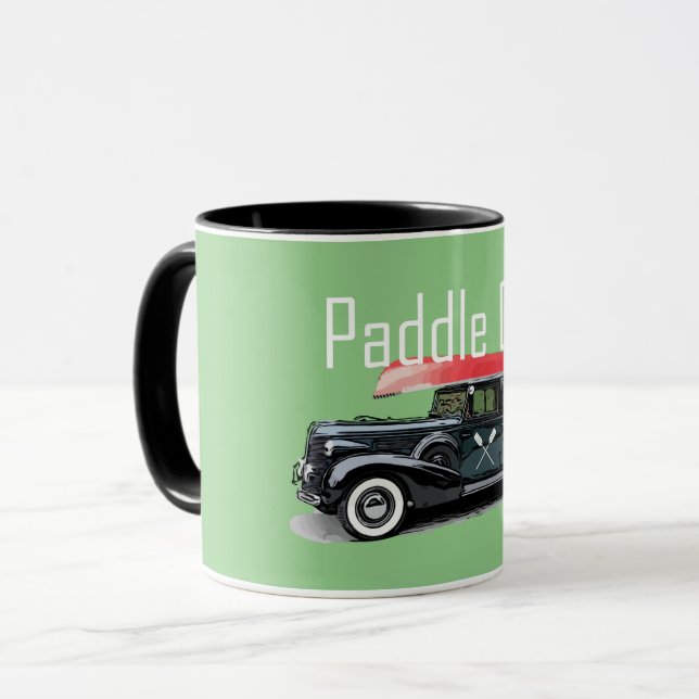Taza Paddle On Classic Car Design - Combo Mug (Anverso izquierdo)
