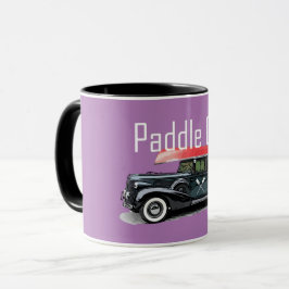 Taza Paddle On Classic Car Design - Combo Mug