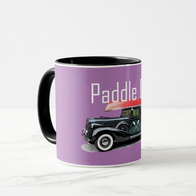 Taza Paddle On Classic Car Design - Combo Mug (Anverso izquierdo)