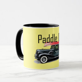 Taza Paddle On Classic Car Design - Combo Mug